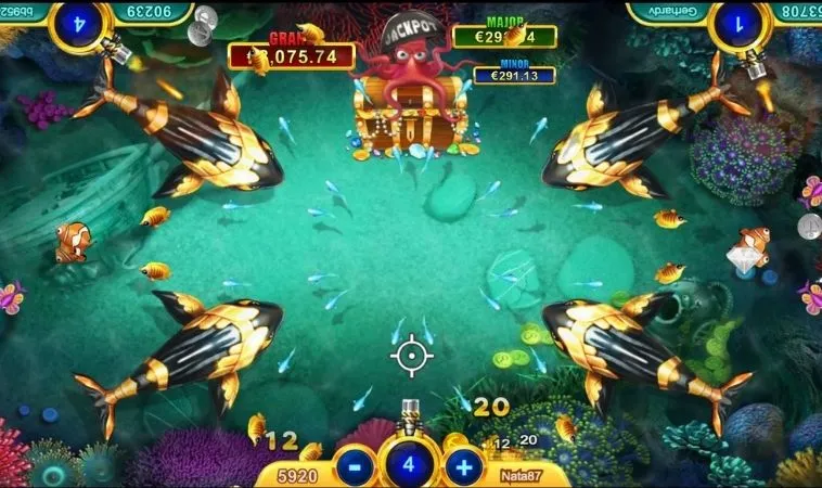 Giao diện chơi game Vua Bắn Cá tại BK8